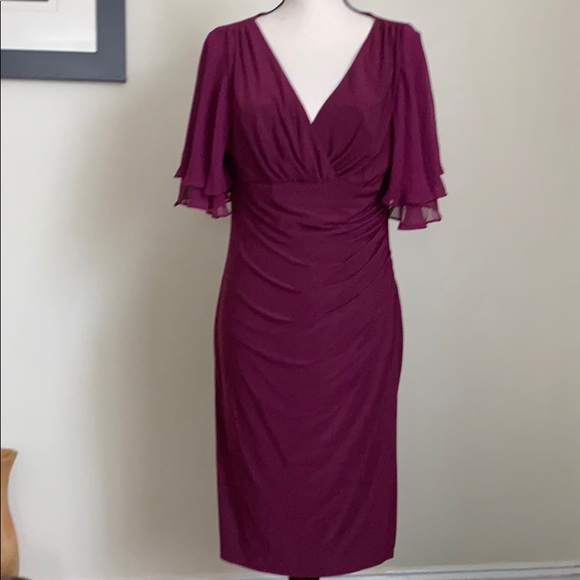 Lauren Ralph Lauren Dresses & Skirts - NWT Lauren Ralph Lauren Purple Midi Dress Size 12